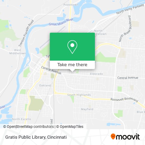 Gratis Public Library map