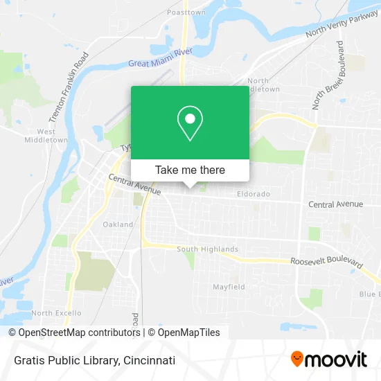 Gratis Public Library map