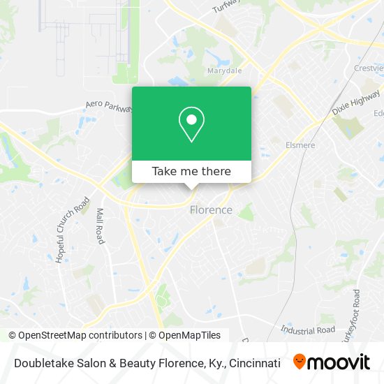 Mapa de Doubletake Salon & Beauty Florence, Ky.