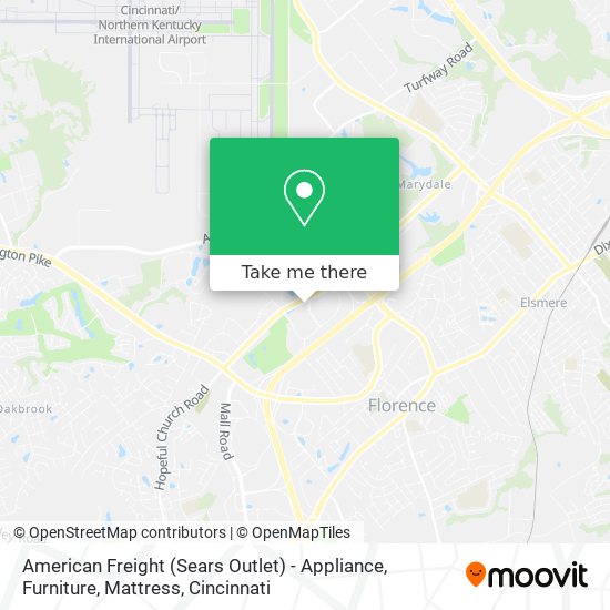 Mapa de American Freight (Sears Outlet) - Appliance, Furniture, Mattress