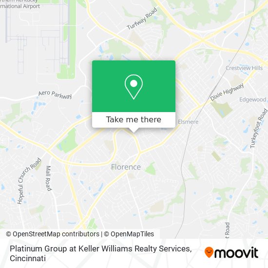Platinum Group at Keller Williams Realty Services map