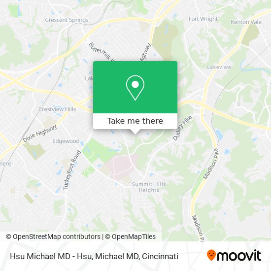 Mapa de Hsu Michael MD - Hsu, Michael MD