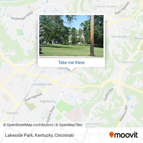 Lakeside Park, Kentucky map