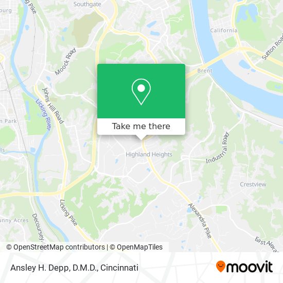 Ansley H. Depp, D.M.D. map