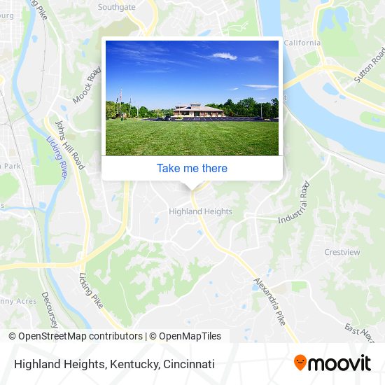 Highland Heights, Kentucky map