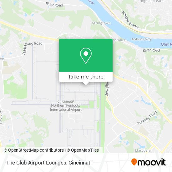 The Club Airport Lounges map