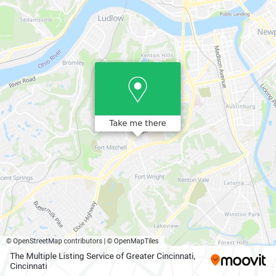 The Multiple Listing Service of Greater Cincinnati map