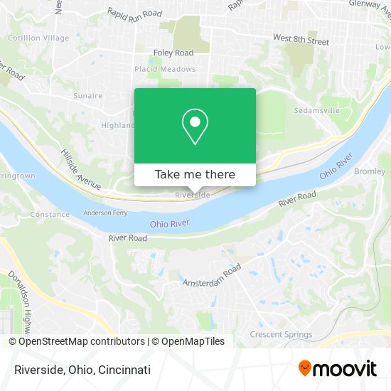 Riverside, Ohio map