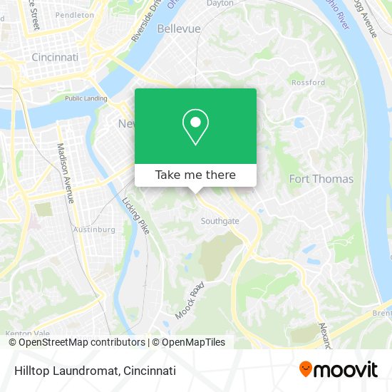 Mapa de Hilltop Laundromat