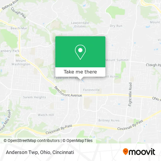 Anderson Twp, Ohio map
