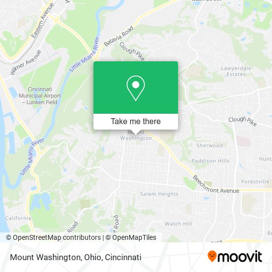 Mount Washington, Ohio map