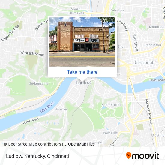 Ludlow, Kentucky map