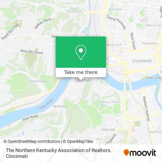 The Northern Kentucky Association of Realtors map