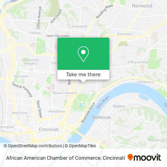 African American Chamber of Commerce map