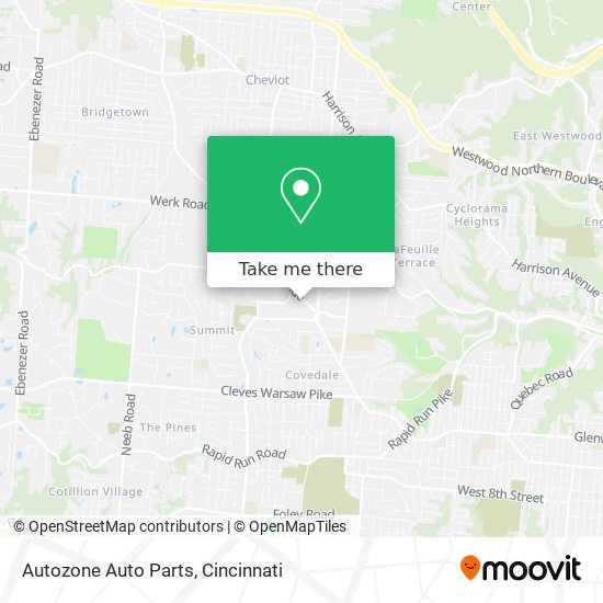 How to get to Autozone Auto Parts in Cincinnati by Bus?