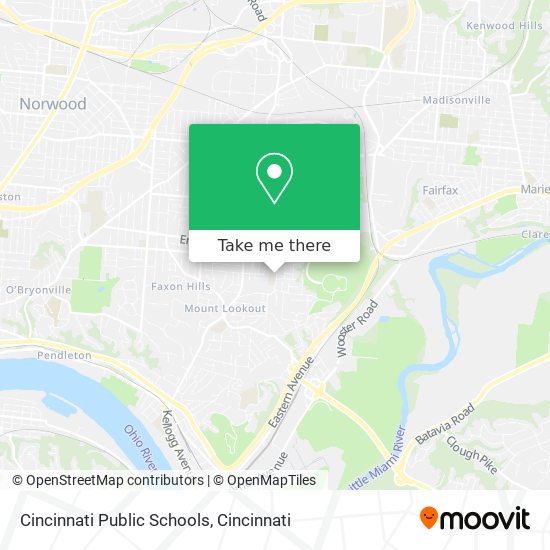 Cincinnati Public Schools map