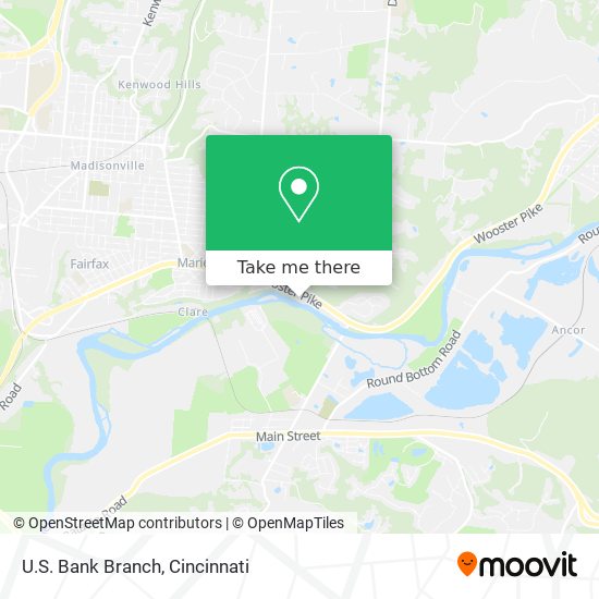 Mapa de U.S. Bank Branch