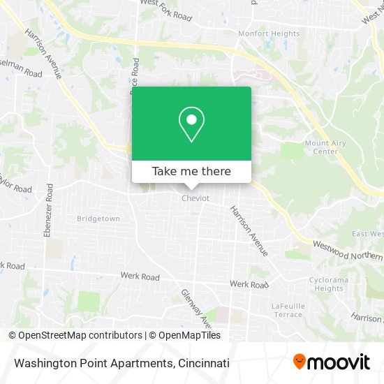Mapa de Washington Point Apartments