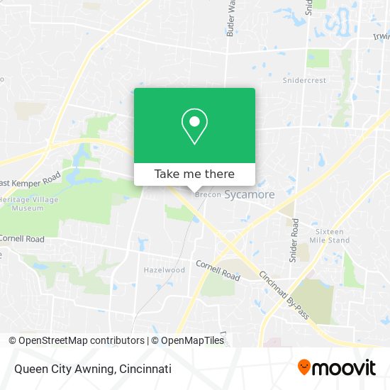 Queen City Awning map