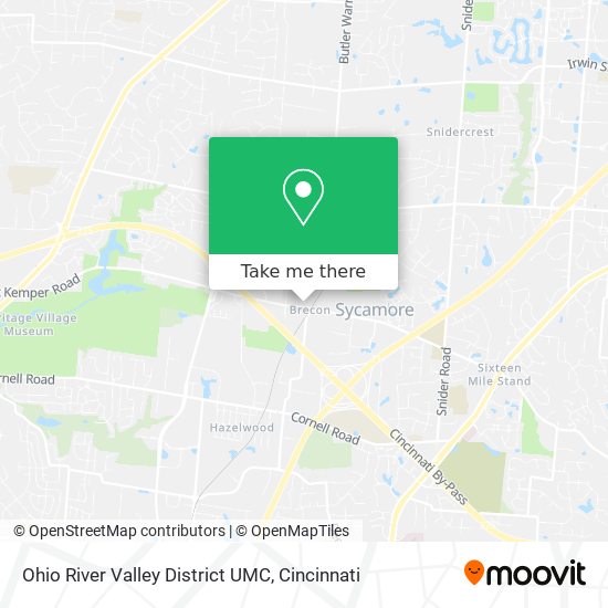 Mapa de Ohio River Valley District UMC