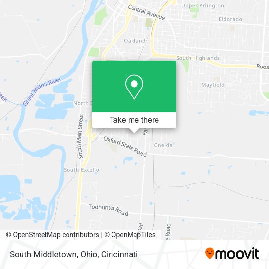 Mapa de South Middletown, Ohio