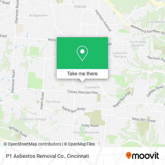 P1 Asbestos Removal Co. map