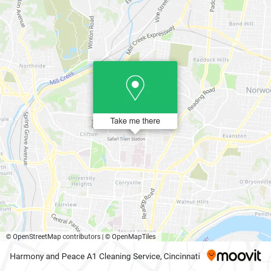 Mapa de Harmony and Peace A1 Cleaning Service