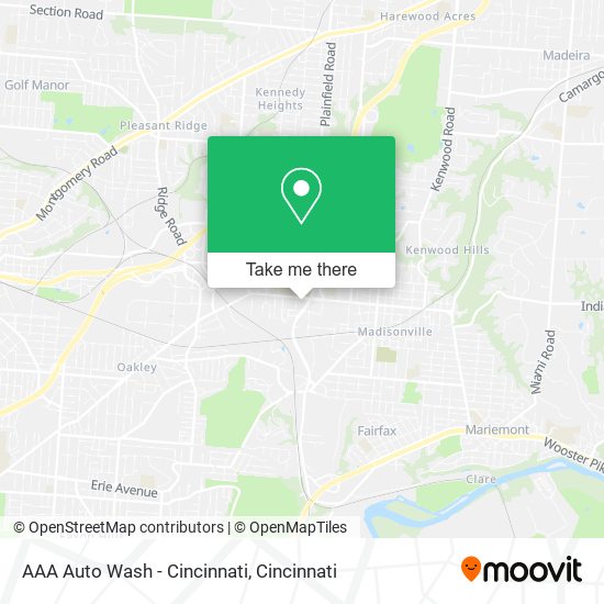 AAA Auto Wash - Cincinnati map