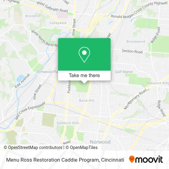 Menu Ross Restoration Caddie Program map