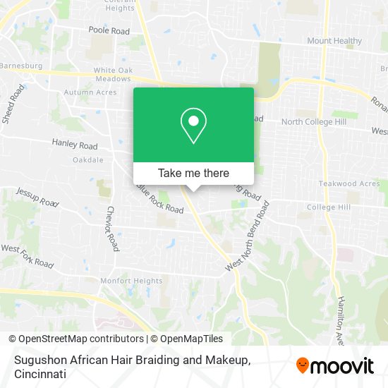 Sugushon African Hair Braiding and Makeup map