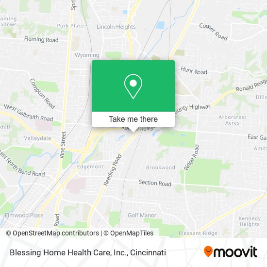 Mapa de Blessing Home Health Care, Inc.