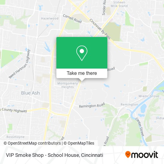Mapa de VIP Smoke Shop - School House