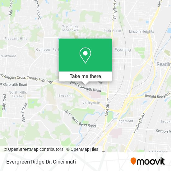 Evergreen Ridge Dr map