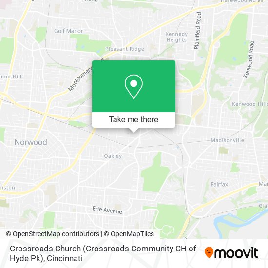 Crossroads Church (Crossroads Community CH of Hyde Pk) map