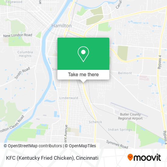 KFC (Kentucky Fried Chicken) map