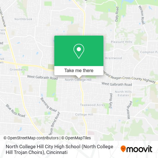 North College Hill City High School (North College Hill Trojan Choirs) map