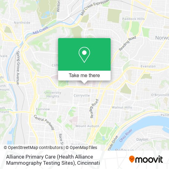 Alliance Primary Care (Health Alliance Mammography Testing Sites) map