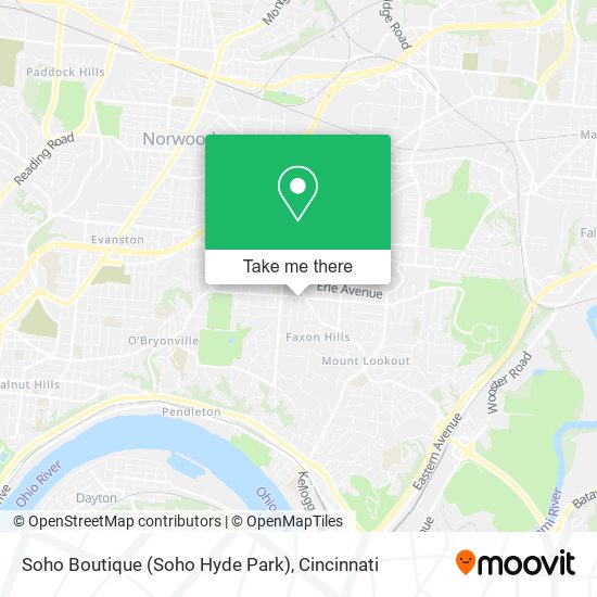 Mapa de Soho Boutique (Soho Hyde Park)