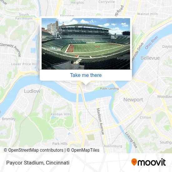 Paycor Stadium map