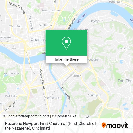 Nazarene Newport First Church of map