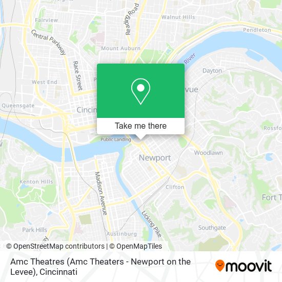 Mapa de Amc Theatres (Amc Theaters - Newport on the Levee)