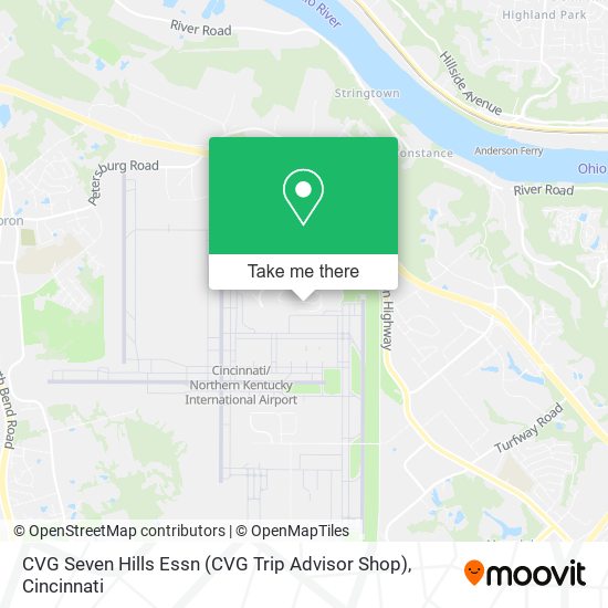 Mapa de CVG Seven Hills Essn (CVG Trip Advisor Shop)