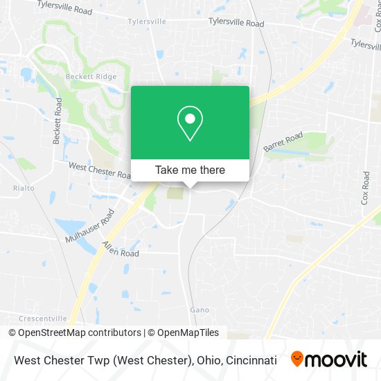 Mapa de West Chester Twp (West Chester), Ohio