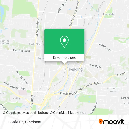 11 Safe Ln map
