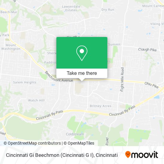 Cincinnati Gi Beechmon (Cincinnati G I) map