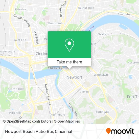 Newport Beach Patio Bar map
