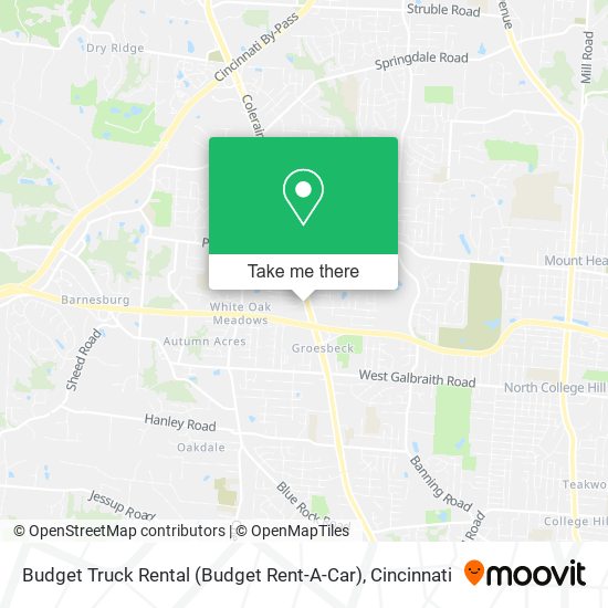 Budget Truck Rental (Budget Rent-A-Car) map