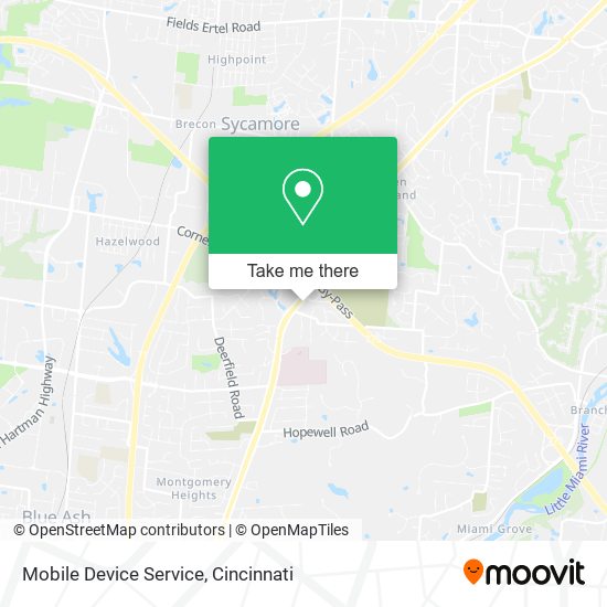Mobile Device Service map
