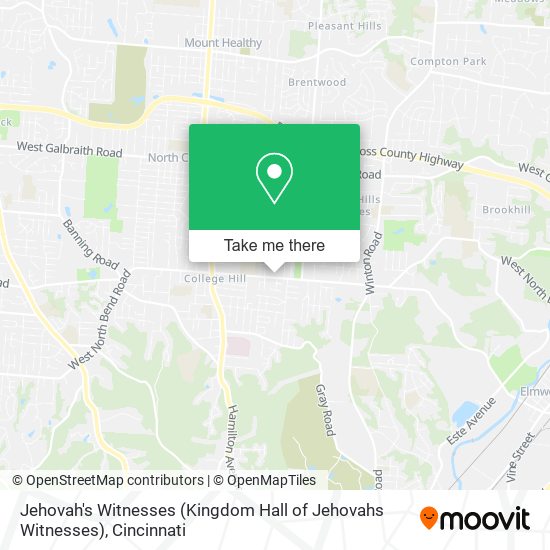 Mapa de Jehovah's Witnesses (Kingdom Hall of Jehovahs Witnesses)