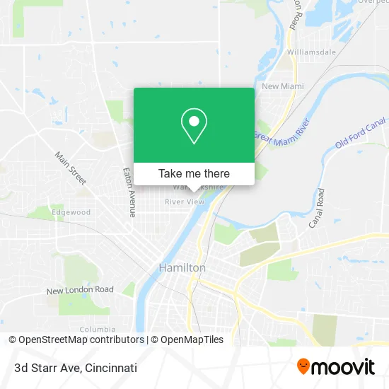 3d Starr Ave map